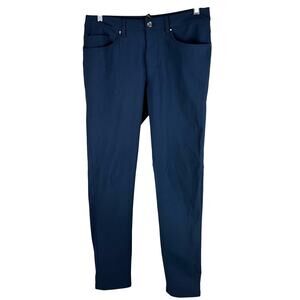 Lululemon ABC Pant Slim Warpstreme Navy Blue Men's Size 32 x 31 EUC